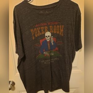 Lucky Brand Skeleton Poker Tee